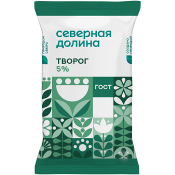 Творог Северная Долина 5%, 180г