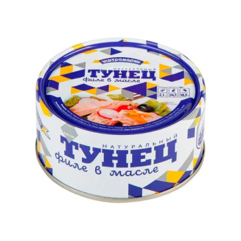 Тунец полосатый филе в масле, Ультрамарин, 185г