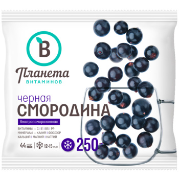 Чёрная смородина Планета Витаминов, 250г