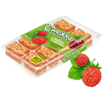 Палочки сдобные Снежка, с земляничным джемом, 308г