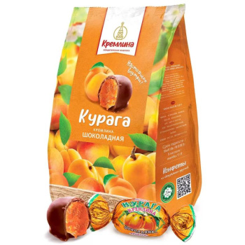 Конфеты Кремлина, курага в шоколаде, 190г