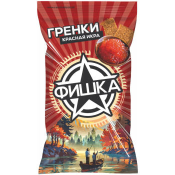 Гренки Фишка со вкусом Красной икры, 120г