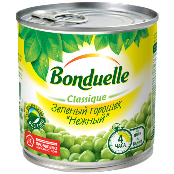 Горошек зеленый Bonduelle, 400г