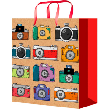 Пакет подарочный, средний 