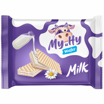 Вафли Му и Ну молочные, 70г