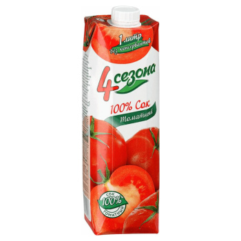 Сок 4 сезона томатный 1л