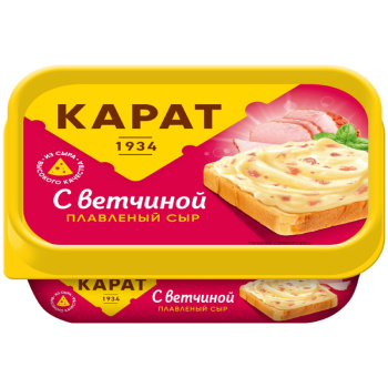 Сыр плавленый Карат с ветчиной, 45%