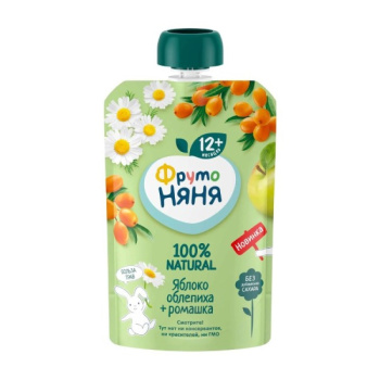 Пюре ФН 90г Яблоко облепиха ромашка  