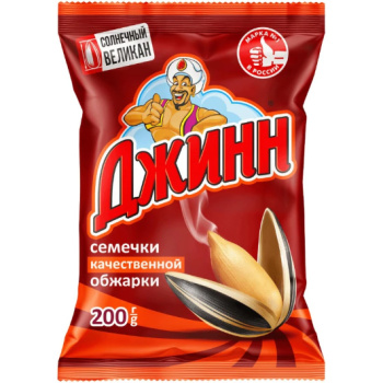Семена подсолнечника Джинн Солнечный великан жареные, 200г
