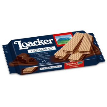 Вафли Лоакер 90г классик Кремкакао