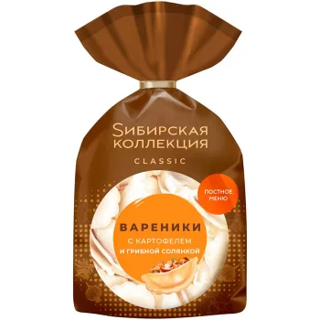 Вареники Сибирская коллекция с картофелем и зеленью, 700г
