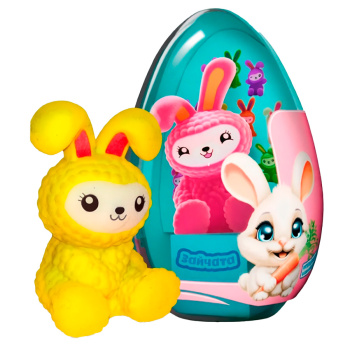 Драже сахарное в капсуле XXL с игрушкой Зайчата, 10г
