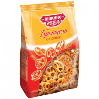 Крендельки Бретцель с солью Яшкино, 250г 