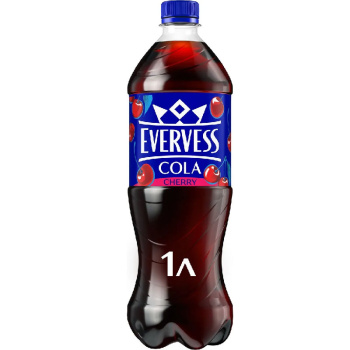 Напиток безалкогольный Evervess Cola Cherry газированный, 1л