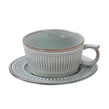 Чайная пара Ancient Greece 15х7см, голубой 