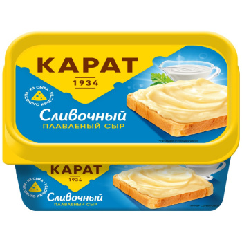 Сыр плавленый Карат сливочный 45%, 400г
