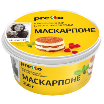 Сыр Маскарпоне Pretto ж. 80% 250г