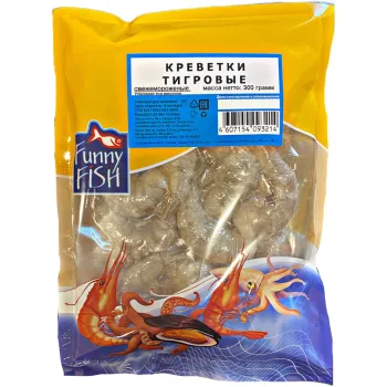 Креветка тигровая Funny Fish, 300г