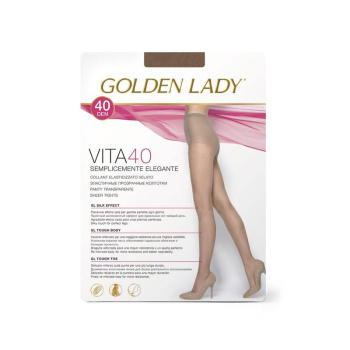 Колготки женские Golden Lady Vita, 40 den, размер 2, цвет cognac