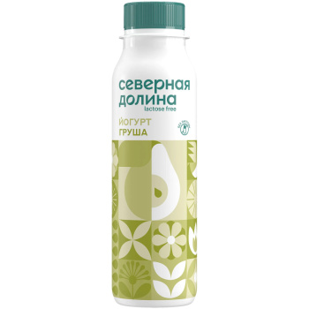 Йогурт питьевой Груша безлактозный Северная Долина, 260г