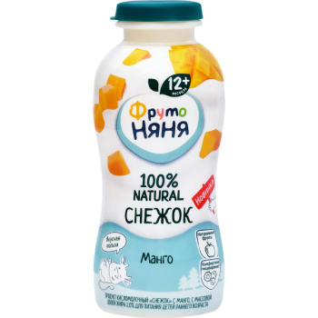 Снежок ФрутоНяня Манго 2%, 200мл