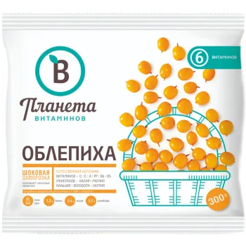 Облепиха Планета Витаминов замороженная, 250г