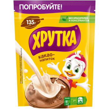 Какао растворимый Хрутка шоколад, 135г