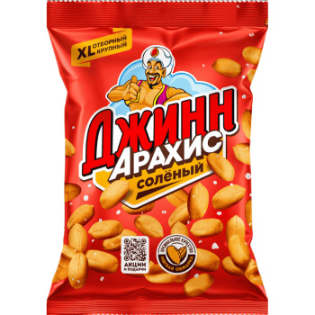 Арахис Джинн жареный, соленый, 80г