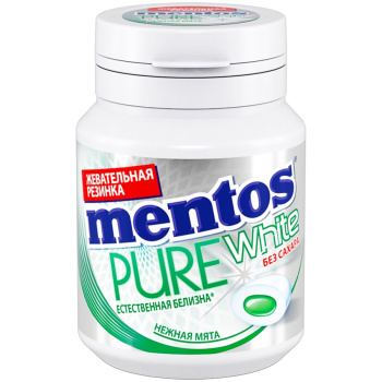 Ж р Ментос Пур вайт нежная мята 54г Ван Мелле