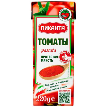 Томаты Пиканта Passata, протёртая мякоть, 220г