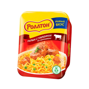 Лапша Роллтон по-домашнему, говядина, 90г 