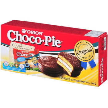 Печенье Orion, Choco-Pie в шоколадной глазури, 180г