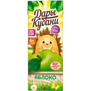 Нектар Дары Кубани 0,2л Яблоко для детей