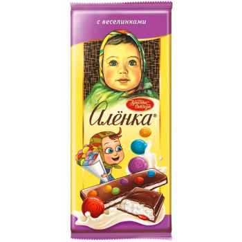 Шоколад Аленка с начинкой с веселинка 87г