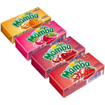 Жевательные конфеты Mamba в ассортименте, 26,5г