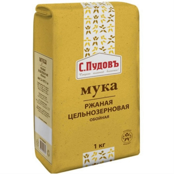 Мука ржаная С.Пудовъ, 1кг