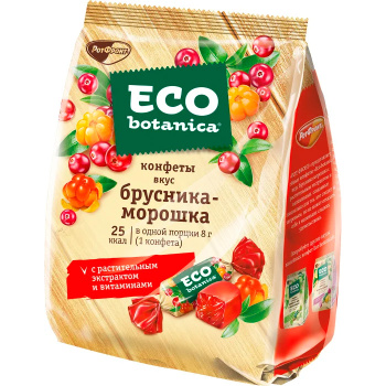 Конфеты Eco-botanica брусника,морошка раст.экстр.и витам. 200г
