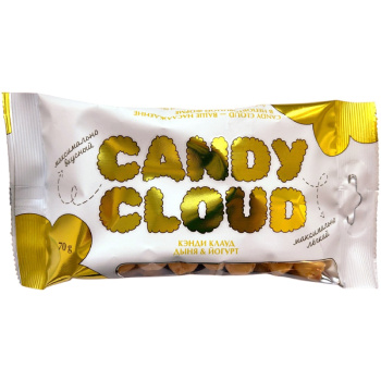 Драже попкорн Candy Cloud карамельный в глазури, со вкусом йогурта и кокоса, 70г