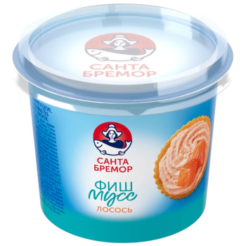 Паста Фиш-мусс с лососем, Белая рыба, Санта Бремор, 140г