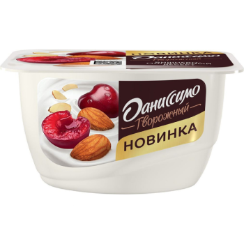Творожный продукт Даниссимо Вишня-миндаль 5,5%, 130г
