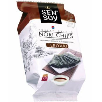 Чипсы нори Sen Soy из морской капусты Teriyaki, 4,5г