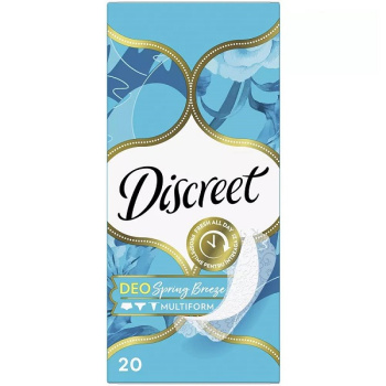 Прокладки ежедневные Discreet Мультиформ Део Весенний Бриз 20шт
