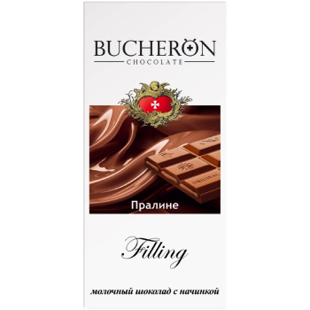 Шоколад Bucheron 85г Filling с начинкой пралине
