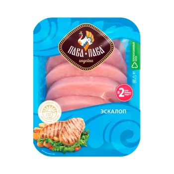 Эскалоп индейки охлажденнный Пава Пава, 480г