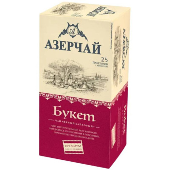 Чай чёрный Азерчай Букет Премиум в пакетиках, 25 пакетиков