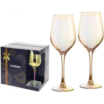 Набор бокалов для вина СЕЛЕСТ ЗОЛОТИСТЫЙ ХАМЕЛЕОН 6шт, 350мл