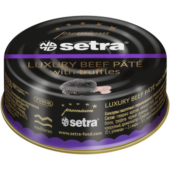 Паштет Setra Premium говяжий с трюфелем, 100г