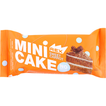 Мини-тортик протеиновый Морковный тортик без сахара, 40г