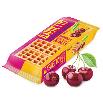 Десерт мягкий Дарлетто с суфле и фруктовой начинкой Вишня 144г