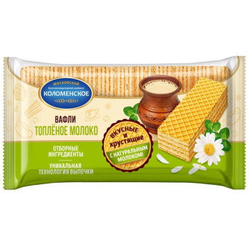 Вафли Коломенское топлёное молоко, 220г